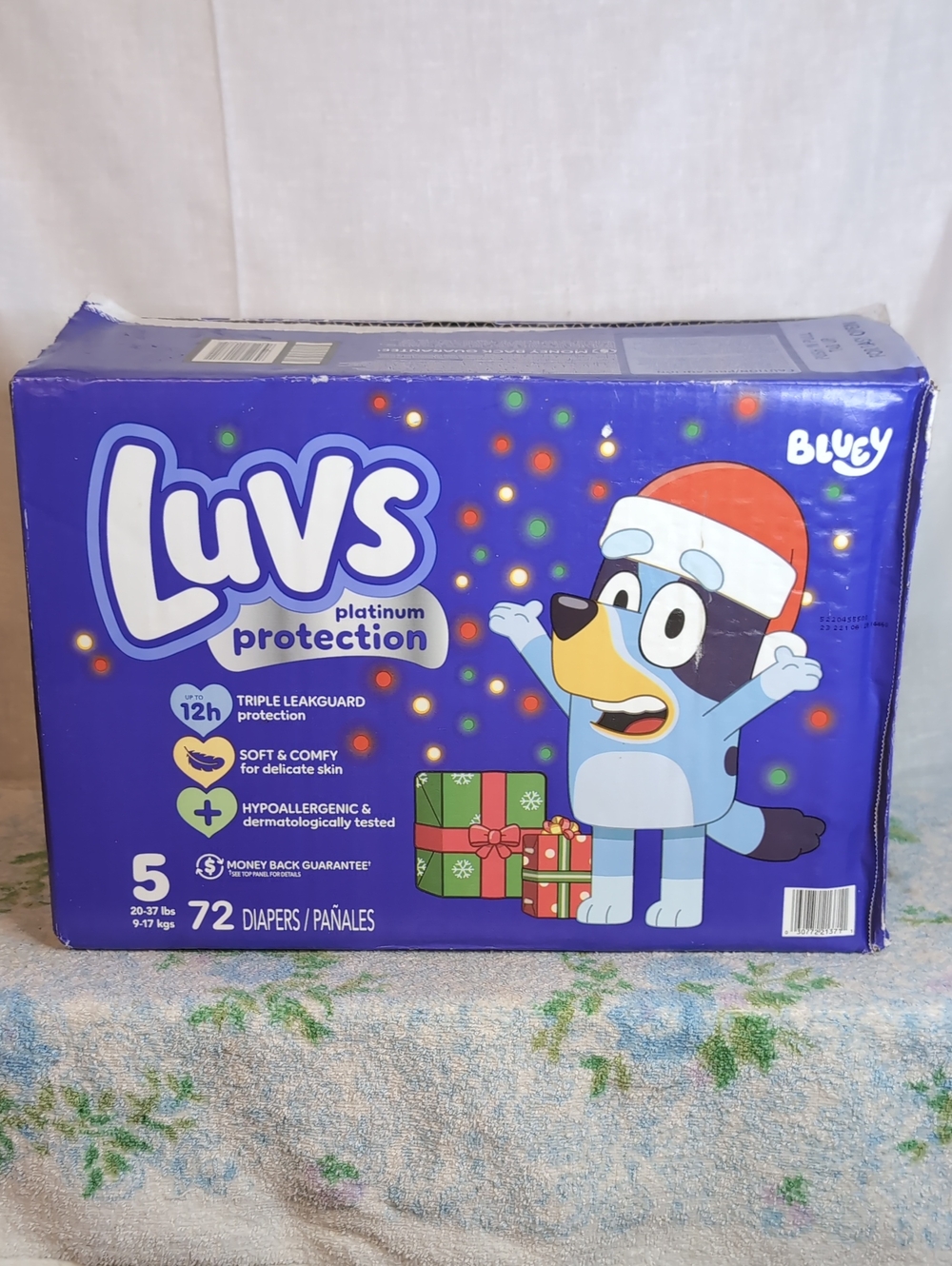 Bluey Luvs Diapers size 5 Big 72 Pack